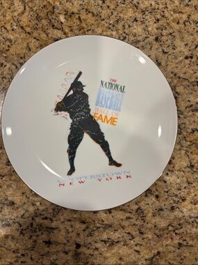 National Baseball Hall of Fame CoopersTown New York White Collector Plate